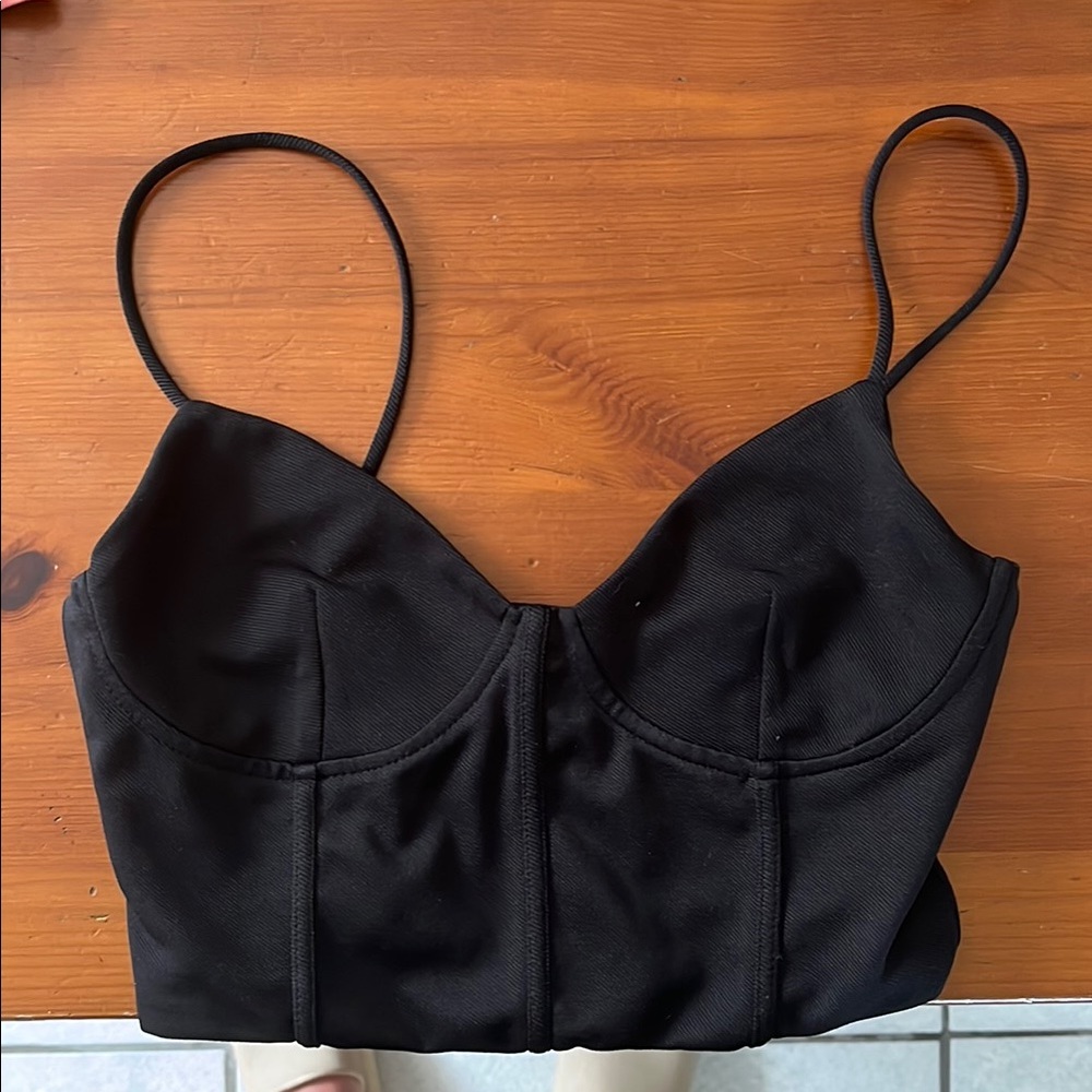 Stylish Black Crop Top